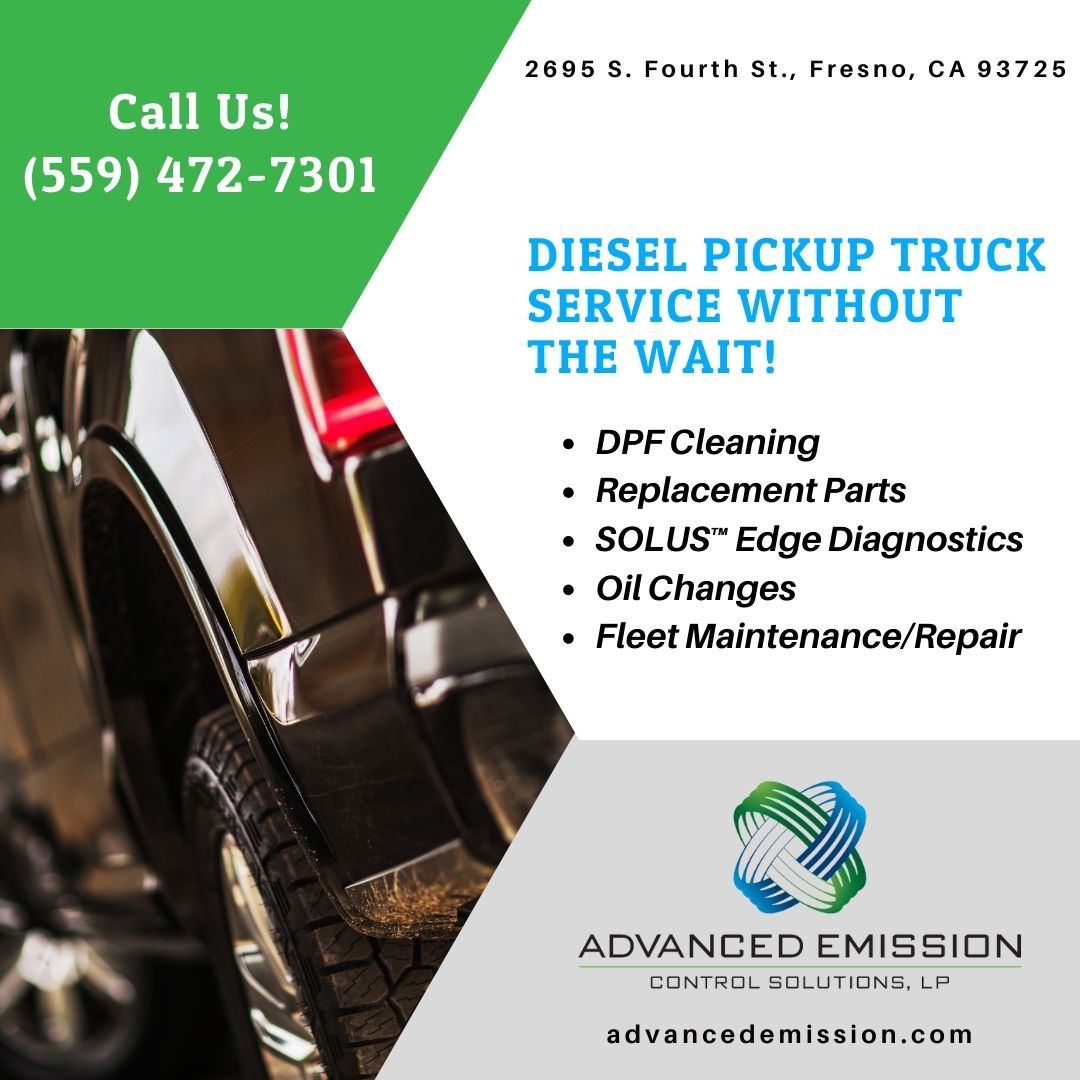 No Waiting at Advanced Emission Diesel Truck Shops for Pickup Servicing!